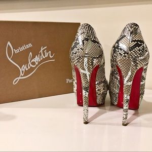 AUTHENTIC Christian Louboutin Python Pumps